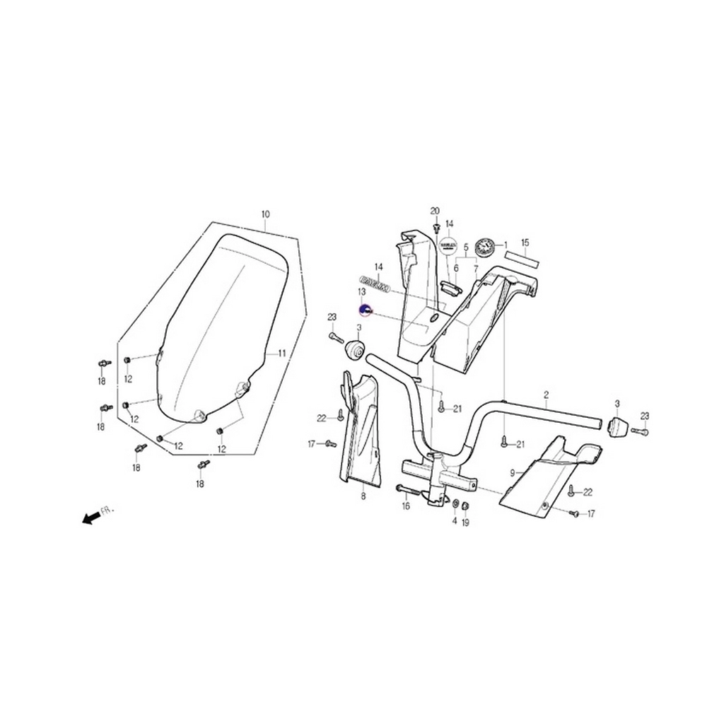DAELIM SQ125 (DL125-S2) GIDON #DLS F0526